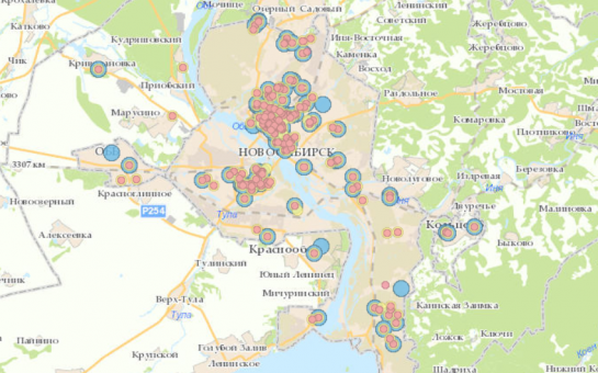 Интерактивная карта пунктов тестирования на коронавирус запущена в Новосибирской области